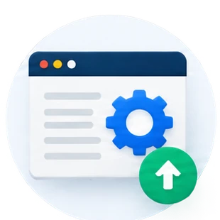 Optimize: website optimization illustration